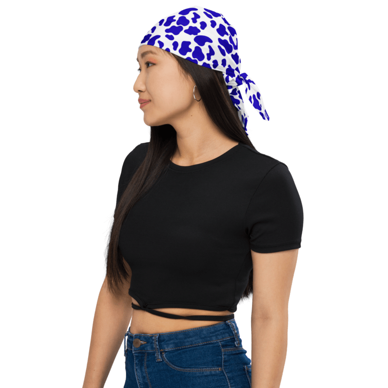 blue-animal-print-bandana