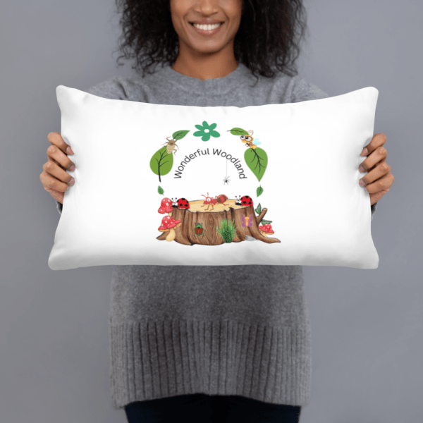 Wonderful Woodland Polyester 20" x 12" Children's Pillow