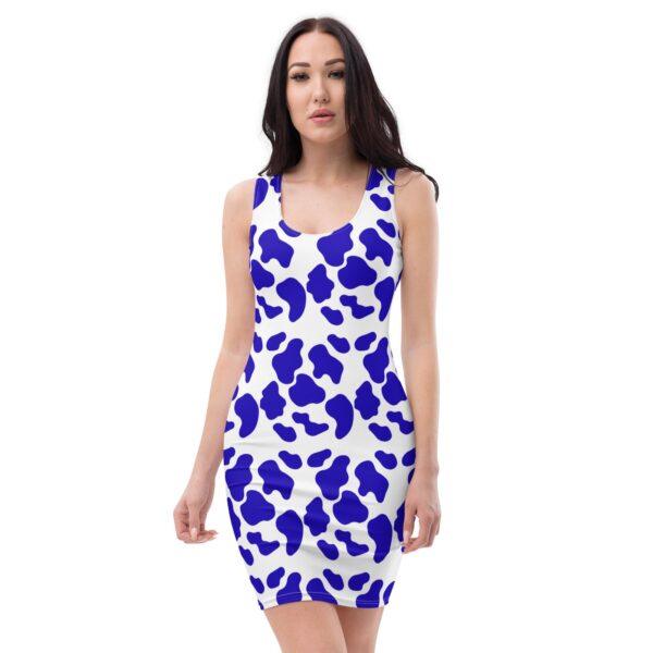 blue-animal-print-bodycon-dress