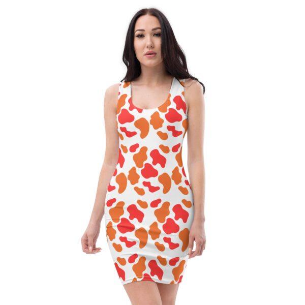 orange-animal-print-bodycon-dress