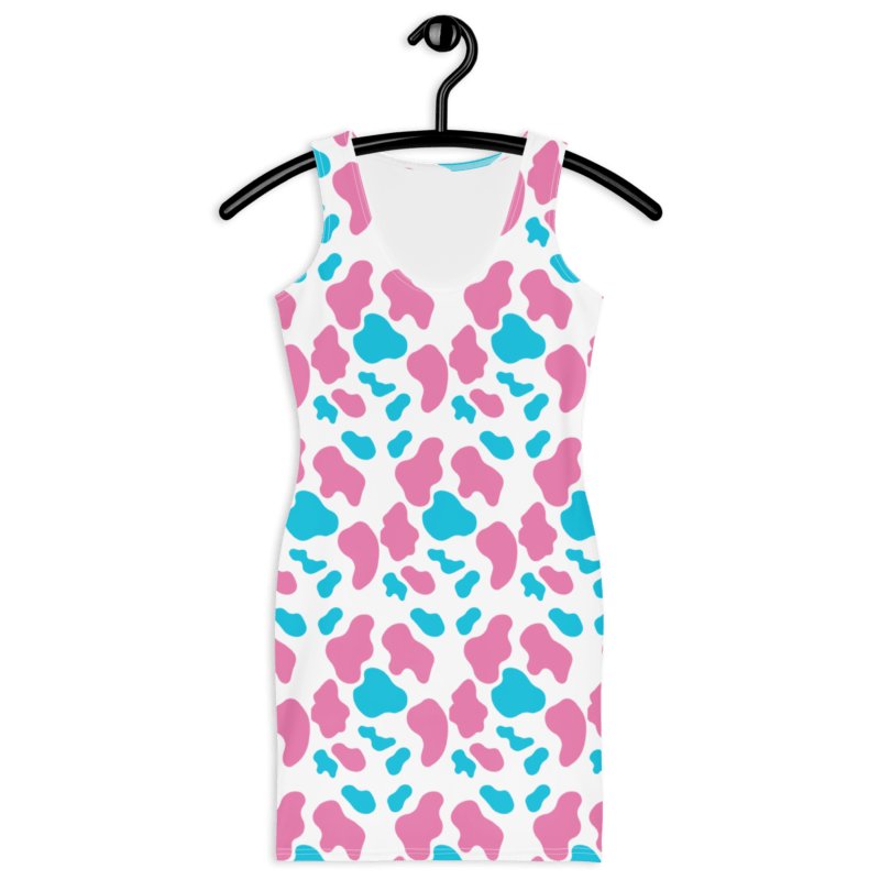 pink-blue-animal-print-womens-bodycon-dress