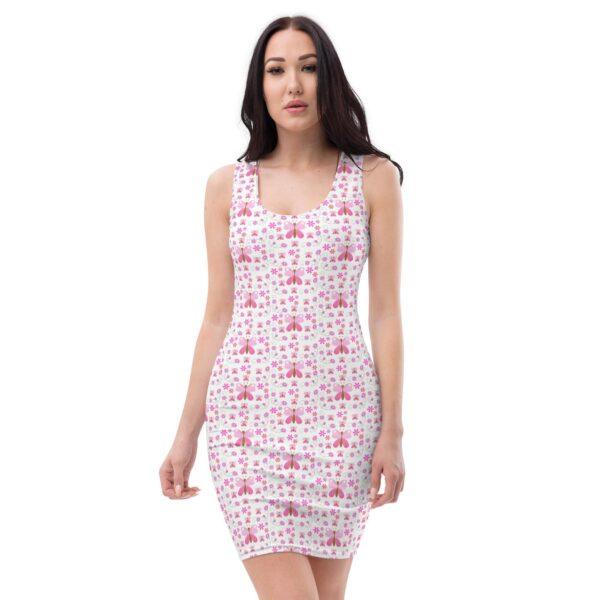 pink-butterfly-bodycon-dress