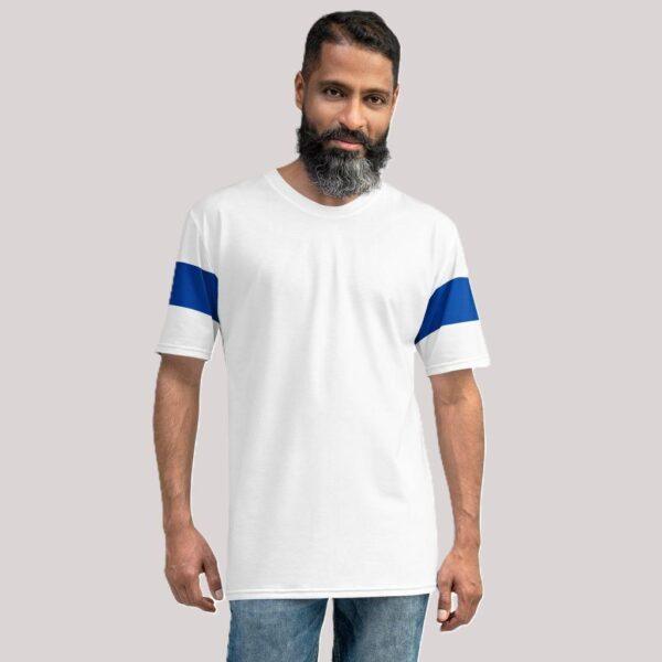 mens-blue-stripe-crew-neck-t-shirt