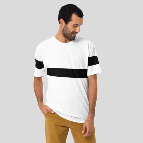 mens-white-black-mid-stripe-crew-neck-t-shirt