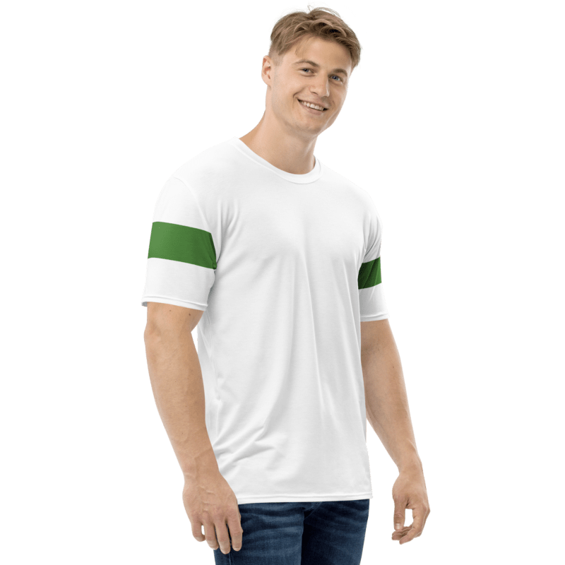 green-stripe-mens-t-shirt