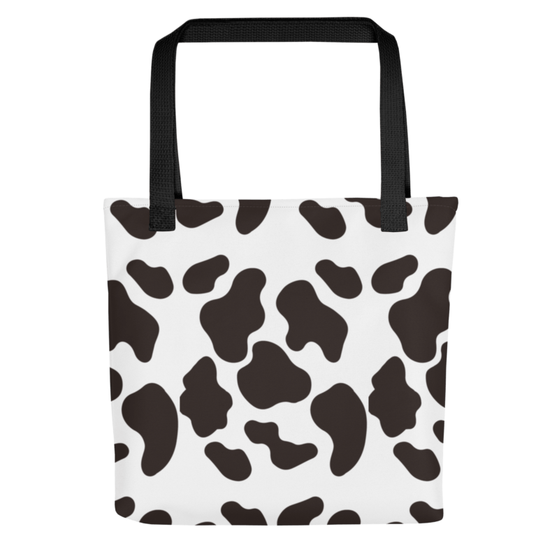 black-animal-print-tote-bag