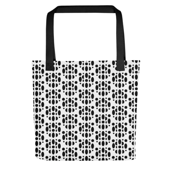 Black Tortoiseshell Polyester Tote Bag