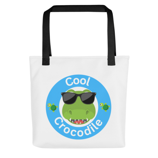 Cool Crocodile Polyester Tote Bag