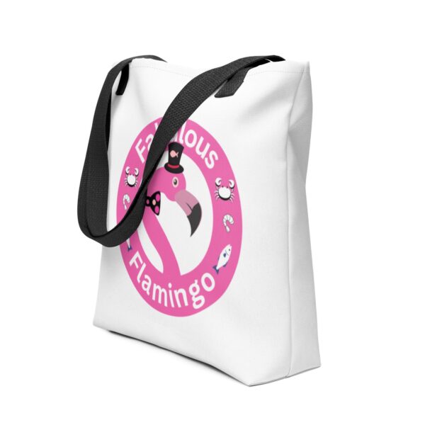 fabulous-flamingo-polyester-tote-bag