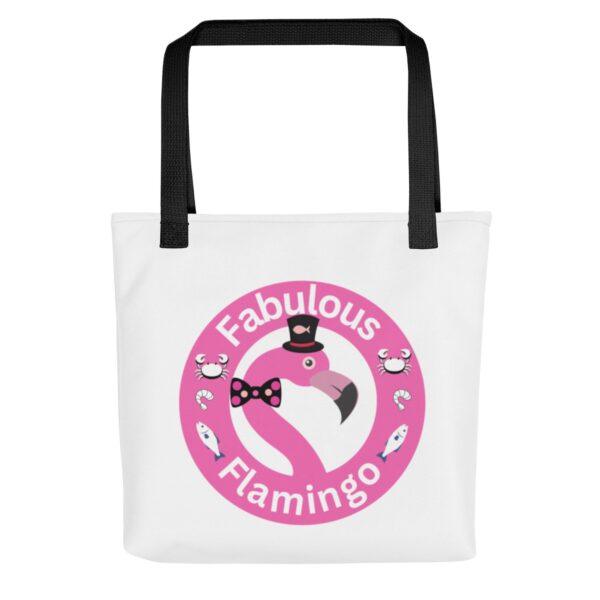 fabulous-flamingo-polyester-tote-bag