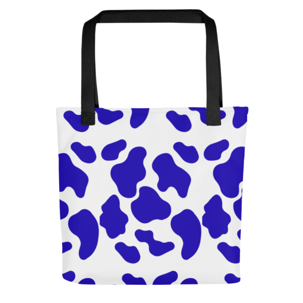 Blue Animal Print Polyester Tote Bag