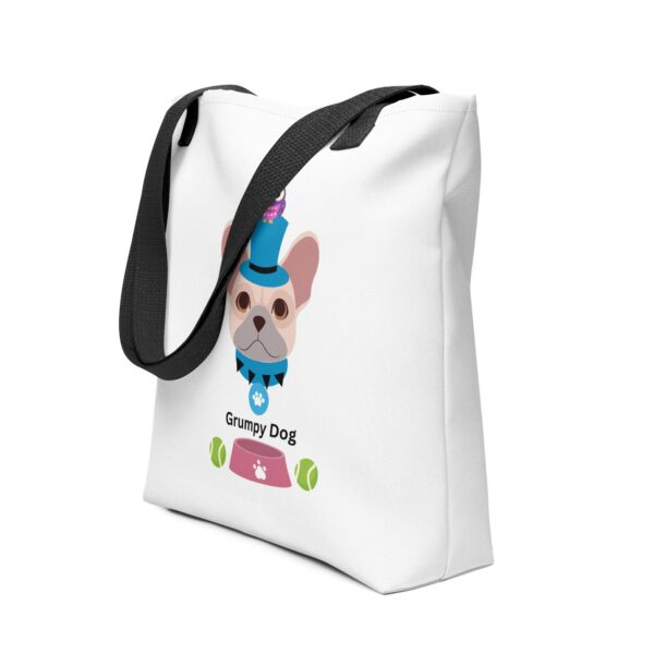 grumpy-dog-polyester-tote-bag