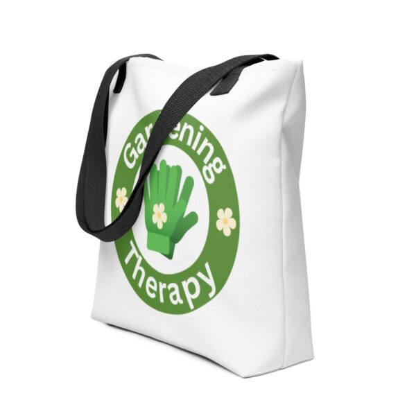 gardening-therapy-polyester-tote-bag