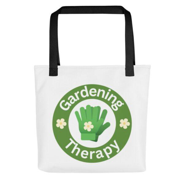 gardening-therapy-polyester-tote-bag