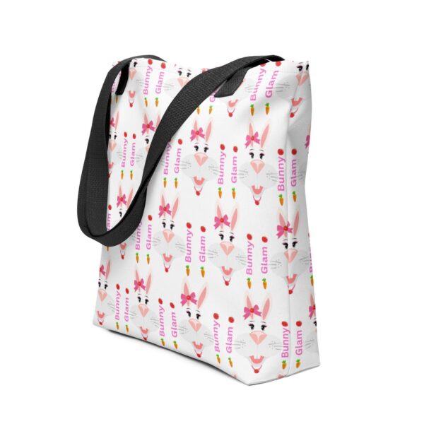 glam-bunny-polyester-tote-bag