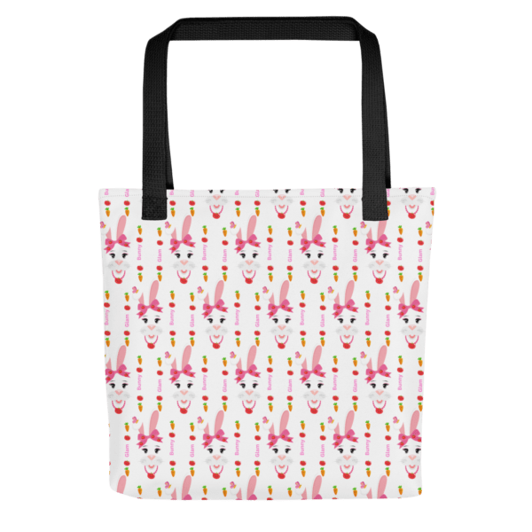 Glam Bunny Polyester Tote Bag