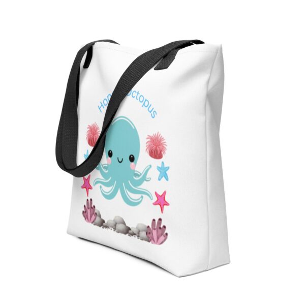 Honest Blue Octopus Polyester Tote Bag - Image 2