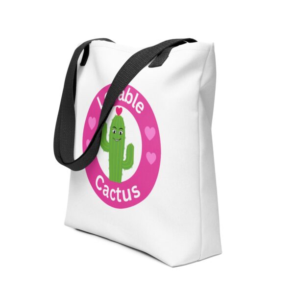 lovable-cactus-polyester-tote-bag