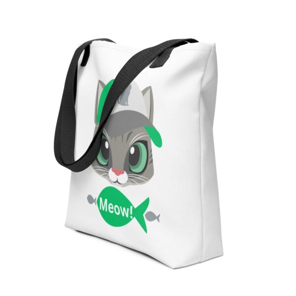 meow-polyester-tote-bag