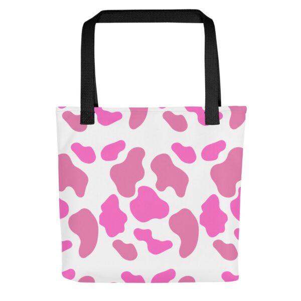 pink-animal-print-polyester-tote-bag