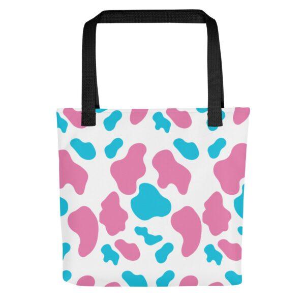 pink-blue-animal-print-polyester-tote-bag