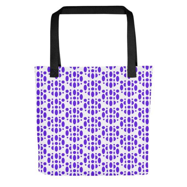 purple-tortoiseshell-polyester-tote-bag