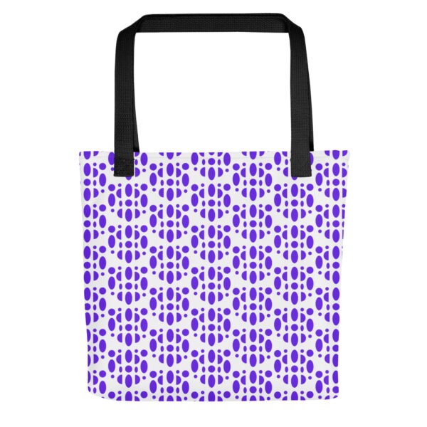 Purple Tortoiseshell Polyester Tote Bag