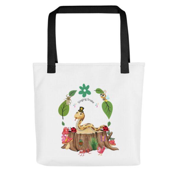 singing-snake-polyester-tote-bag