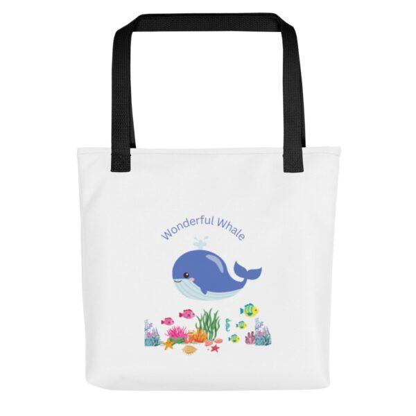 wonderful-whale-polyester-tote-bag