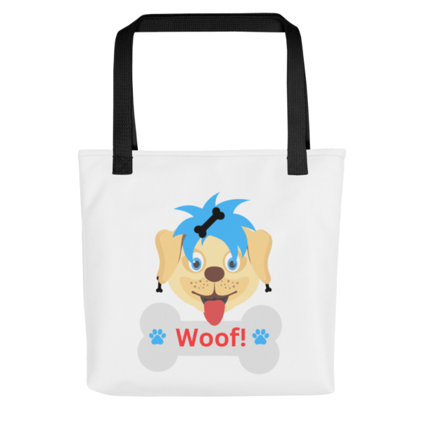 Woof! Polyester Tote Bag