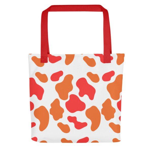 orange-animal-print-polyester-tote-bag