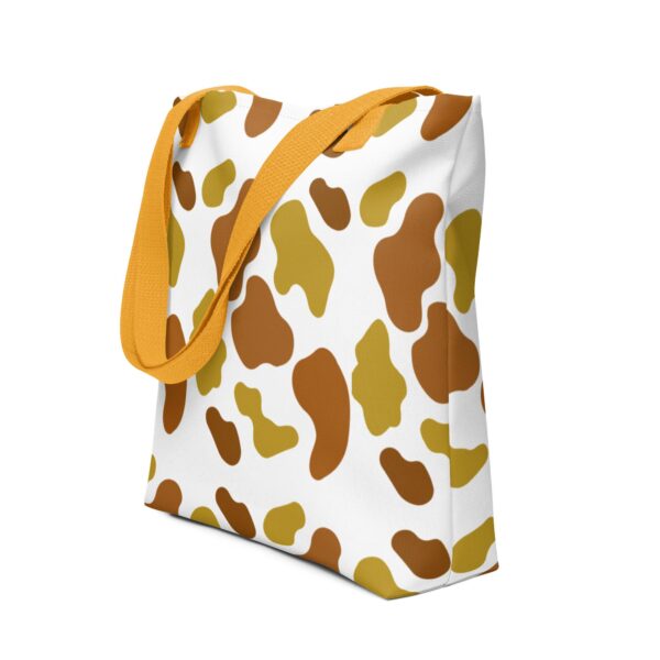 brown-animal-print-polyester-tote-bag