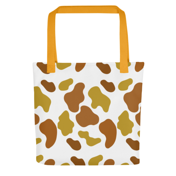 Brown Animal Print Polyester Tote Bag