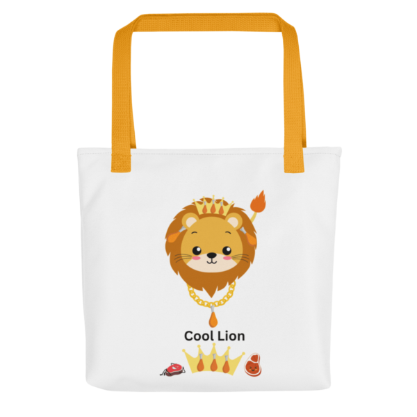 Cool Lion Polyester Tote Bag