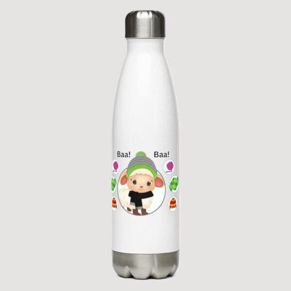 Baa! Baa! Stainless Steel Water Bottle 17oz