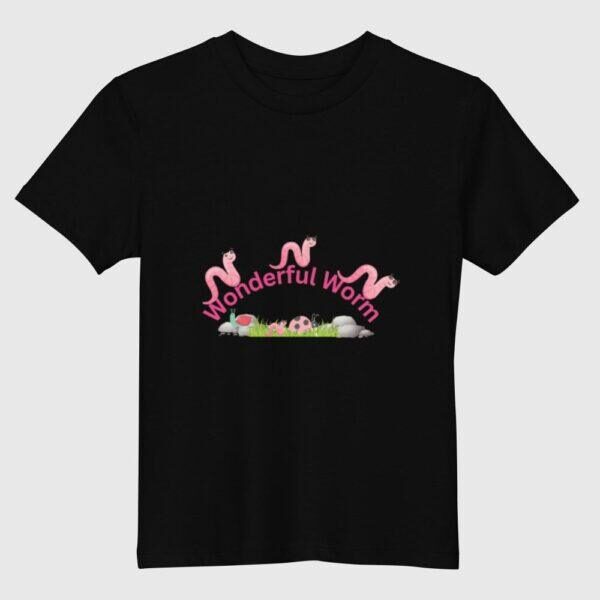 Organic Cotton Wonderful Pink Worm Children's T-shirt