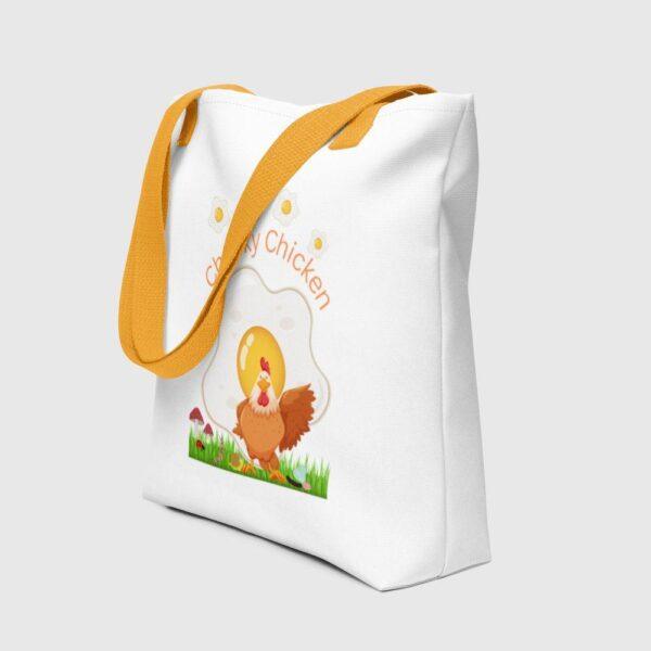 Cheeky Chicken Polyester Tote Bag