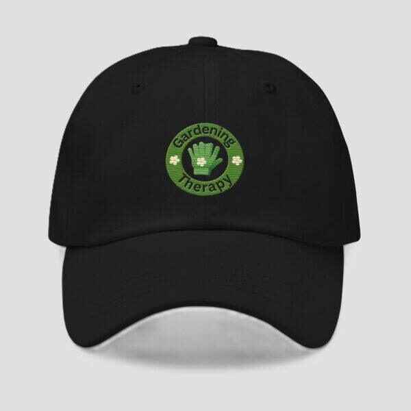 Gardening Therapy Black Classic Dad Hat