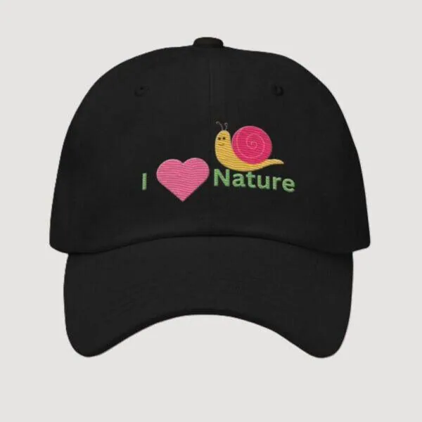 i-love-nature-black-classic-dad-hat