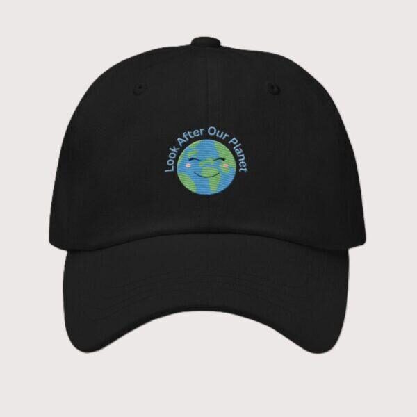 look-after-our-planet-black-classic-dad-hat