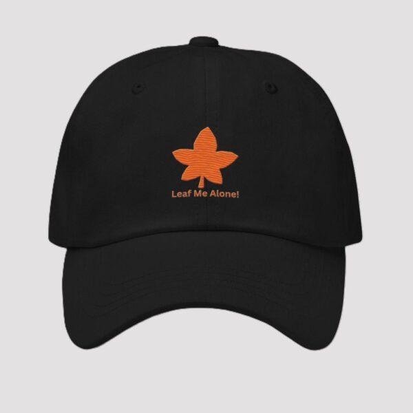 orange-leaf-me-alone-black-classic-dad-hat