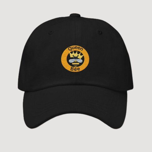 queen-bee-black-classic-dad-hat