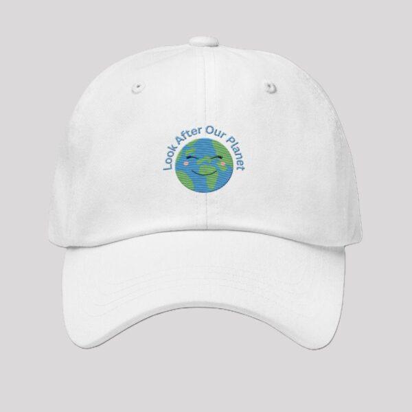 look-after-our-planet-white-classic-dad-hat