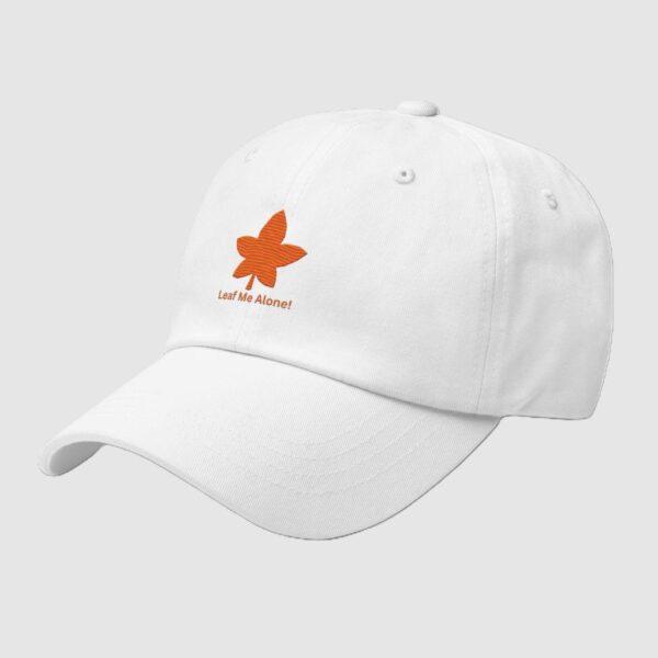 orange-leaf-me-alone-white-classic-dad-hat