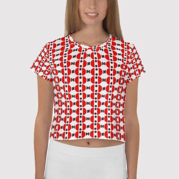 Women's Ladybird Print Crop Top