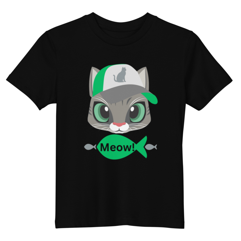 meow-childrens-eco-t-shirt