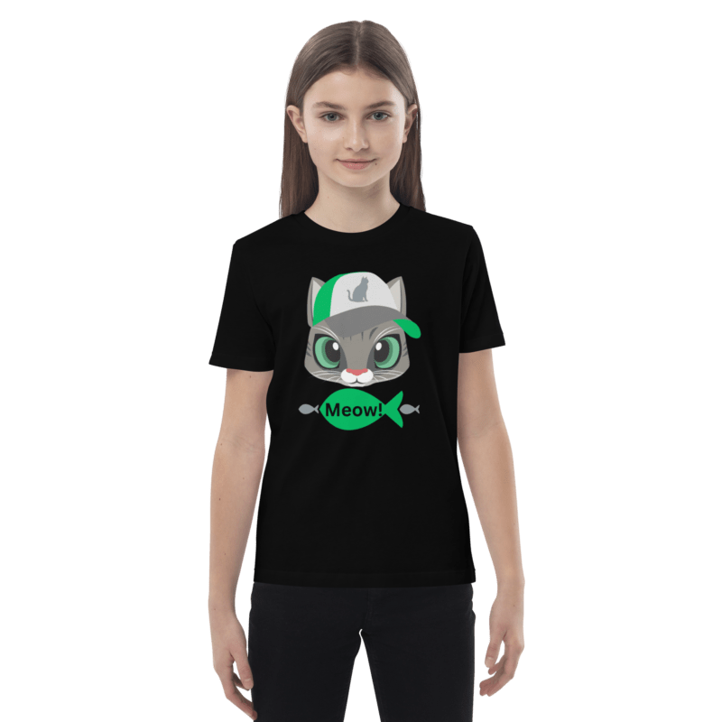 meow-childrens-eco-t-shirt