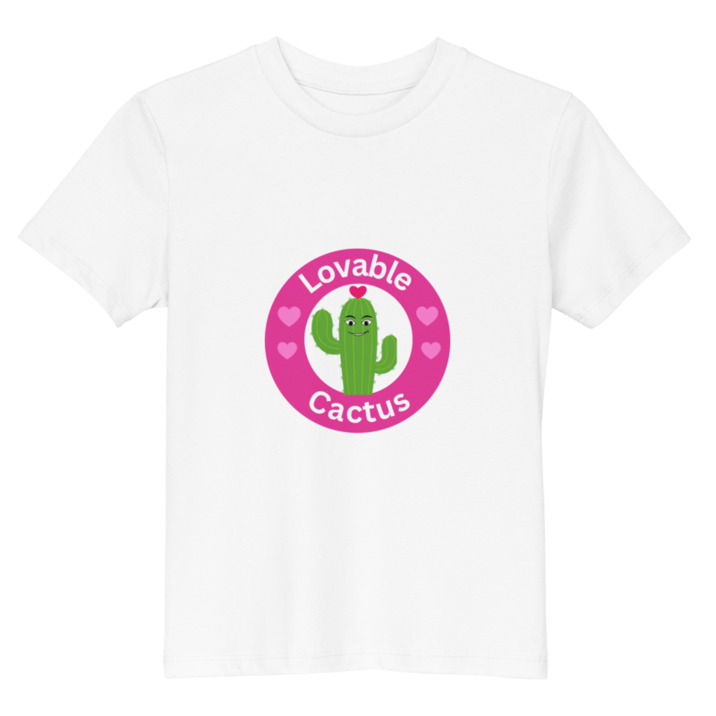 lovable-cactus-childrens-eco-t-shirt