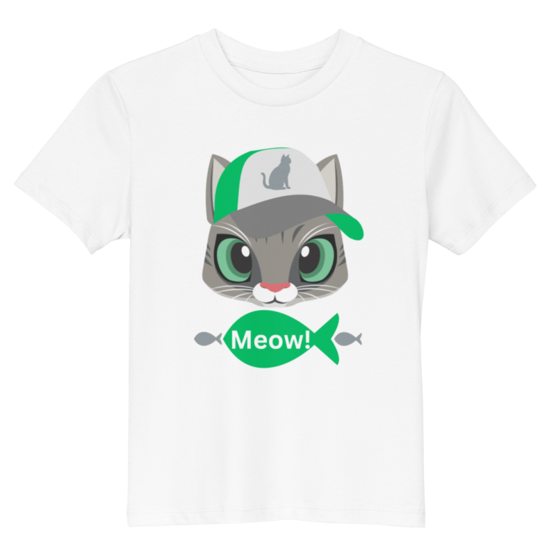 meow-childrens-eco-t-shirt