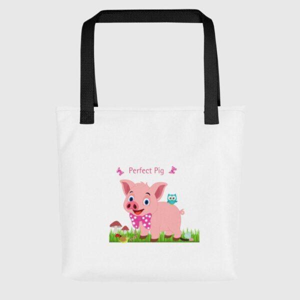 Perfect Pig Polyester Tote Bag